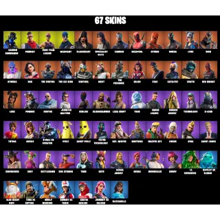 67 SKINS | OG STW | Carbon Commando | Prodigy | Rose Team Leader | Warpaint | Blackheart | Omega | Drift | Red Knight...