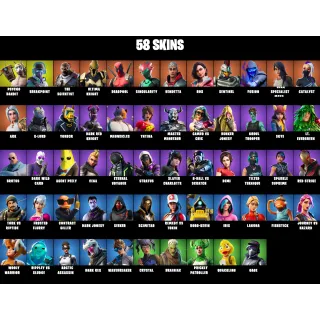 58 Skins: Psycho Bandit | Breakpoint | The Scientist | Ultima Knight | Deadpool | Singularity... (FORTNITE AССОUNT)