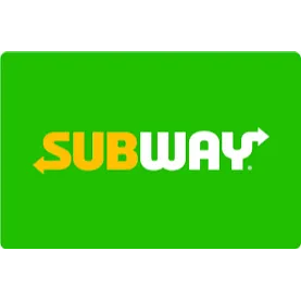 $30.00 USD Subway E Gift Card