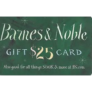 $25.00 USD Barnes & Noble E Gift Card