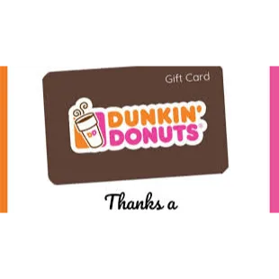 $40.00 USD Dunkin Donuts E Gift Card