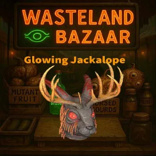 Glowing Jackalope Mask
