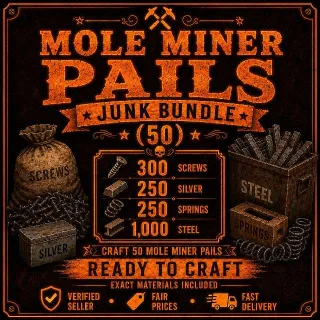 Mole Miner Pails Small Junk Bundle