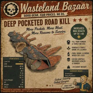 New "Road Kill" Trapper Left Arm