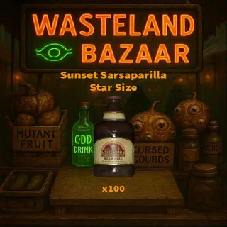 Sunset Sarsaparilla Star Size