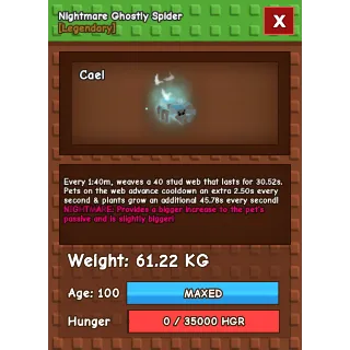 NM Ghostly Spider Huge