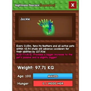 GODLY PEACOCK 15 SECOND CD 97KG