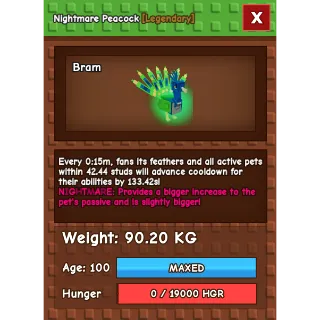 GODLY PEACOCK 15 SECOND CD 90KG