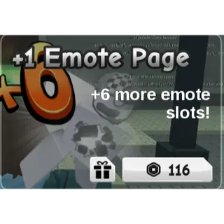 +1 EMOTE PAGE GAMEPASS - 2omething evil will happen