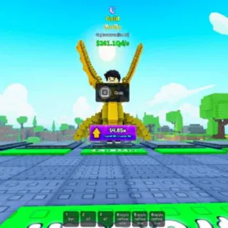 Caylusaurus Gold with TRAITS - SURVIVE LAVA FOR BRAINROTS