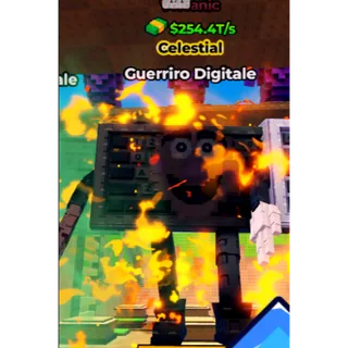 ⭐ Volcanic Guerriro Digitale ⭐ | (254.4T/s) | Max Level | Kick a Lucky Block