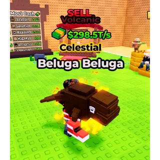 ⭐ Volcanic Volcanic Beluga Beluga ⭐ | (298.5 T/s) | Max Level | Kick a Lucky Block s