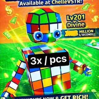 3x COLLOSAL RUBICHETTO CUBINI - ESCAPE TSUNAMI FOR BRAINROTS