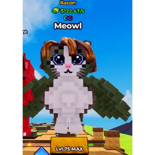 ⭐ 3x Bacon Meowl ⭐ | ( 122.4 T/s) | Max Level | Kick a Lucky Block