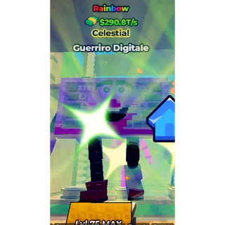 ⭐ Rainbow Guerriro Digitale ⭐ | ( 290.8 T/s) | Max Level | Kick a Lucky Block