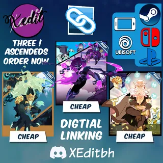 Brawlhalla Drop All 3 Ascendeds Crossovers +2 skins  (Read the description)