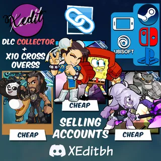 Brawlhalla x10 Crossovers and collector pack (you can link to your account)