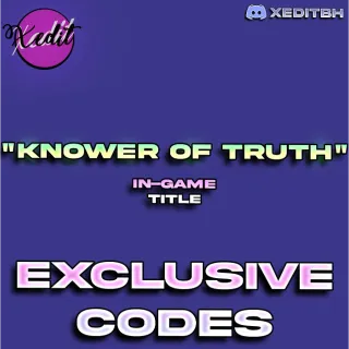 Brawlhalla Green Title "Knower of truth" (Instant delivery)