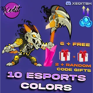 Brawlhalla x10 + 5 Esports Colors v5 Codes 2 + Random GIFTS