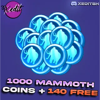 Brawlhalla - 1000 mammoth coins + 140 free