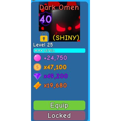 Bundle 4x Shiny Dark Omen In Game Items Gameflip