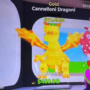 Gold cannelloni dragoni