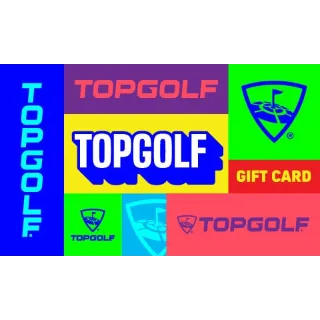 $9.50 USD Topgolf Gift Card