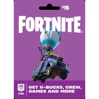 Fortnite Epic Games $15 GIFT CARD *NEW* *FREE GHOST MONKS OUTFIT*
