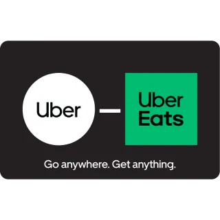 $50.00 USD Uber Gift Card / Uber Eats