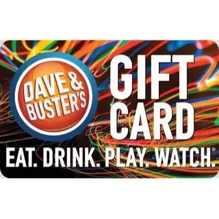 $6.55 USD in Dave & Busters Gift Cards ($6.10 + $0.40 + $0.05)