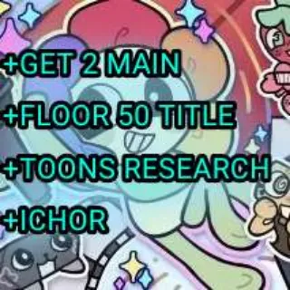 [DANDY'S WORLD] GET 2 MAIN CHARACTERS + FLOOR 50 TITLE + RESEARCH + ICHOR