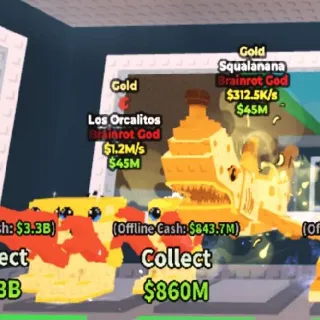 Bundle 2 Gold Brainrots
