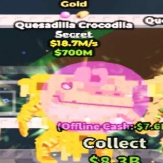 18.7m/s Gold Quesadilla Crocodila