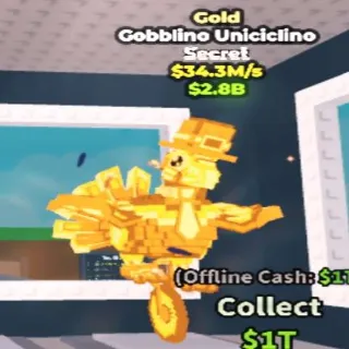 Gold Gobblino Uniciclino