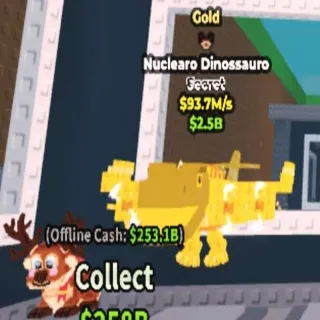93.7m/s Gold Nuclearo Dinossauro (Rare Reindeer Trait)