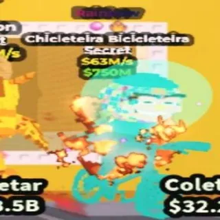 63m/s Rainbow Chicleteira Bicicleteira