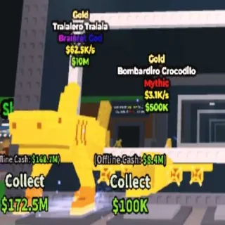 Bundle 2 Gold Brainrots