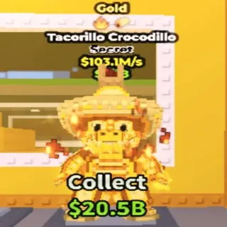 Gold Tacorillo Crocodillo