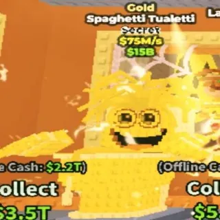 Gold Spaghetti Tualetti
