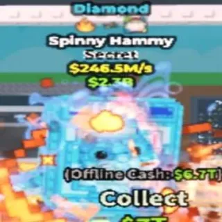 246.5m/s Diamond Spinny Hammy
