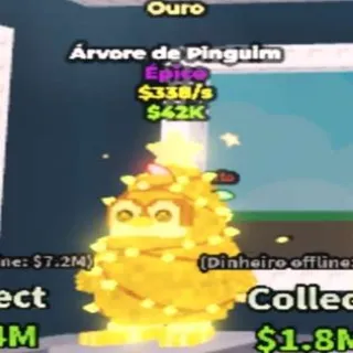 Gold Penguin Tree