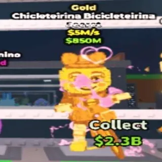 Gold Chicleteirina Bicicleteirina