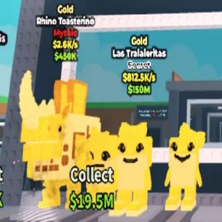 Bundle 2 Gold Brainrots