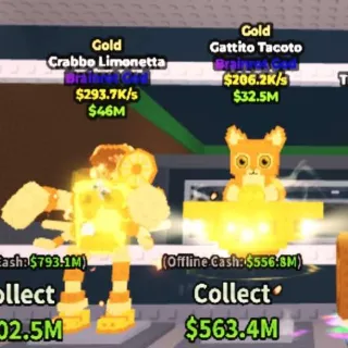 Bundle 2 Gold Brainrots