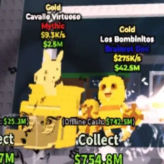Bundle 2 Gold Brainrots