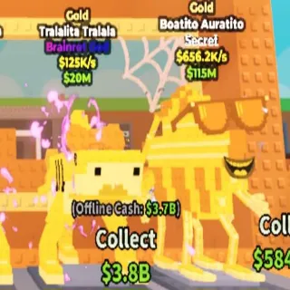 Bundle 2 Gold Brainrots