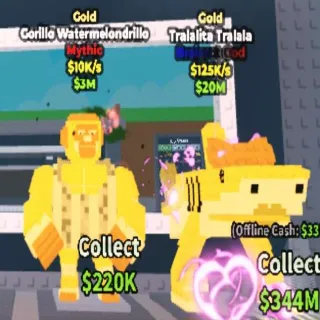 Bundle 2 Gold Brainrots
