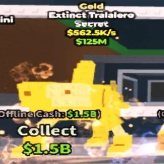 Gold Extinct Tralalero