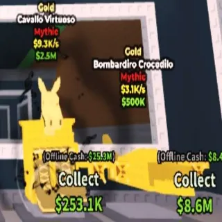 Bundle 2 Gold Brainrots