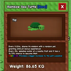 rainbow max sea turtle